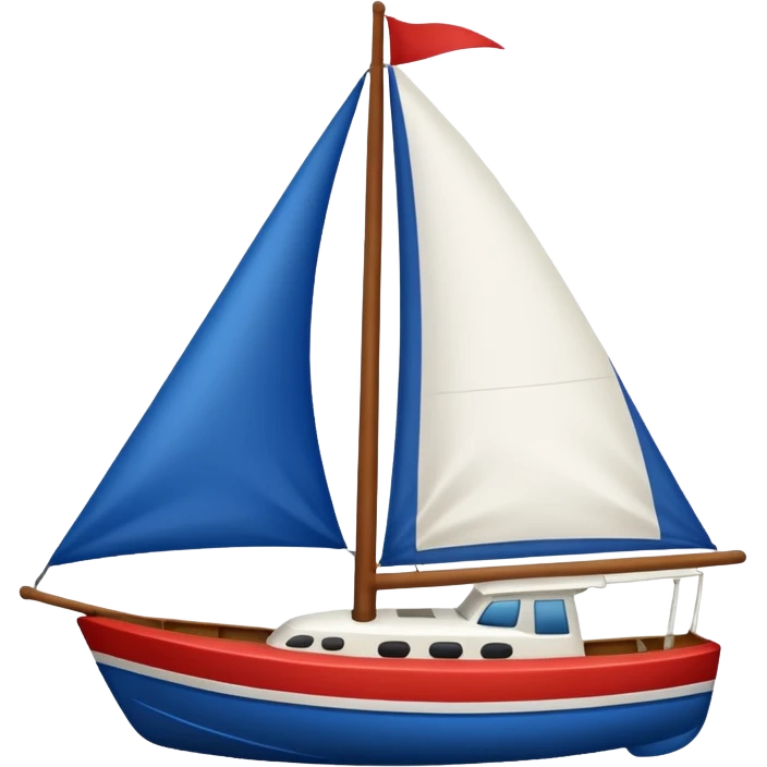 Americana style sailboat emoji
