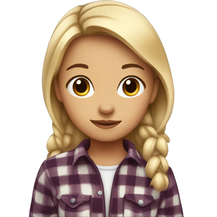 girl in plaid emoji