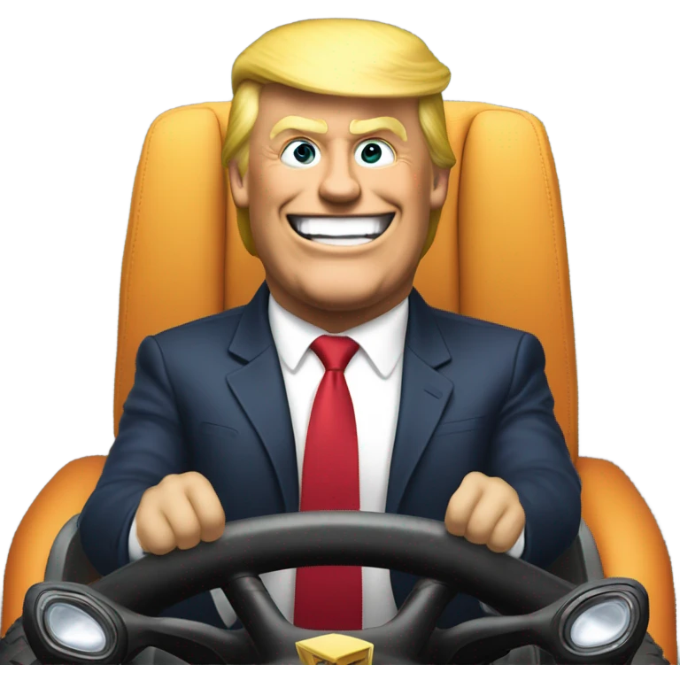 Trump riding a monster truck  emoji
