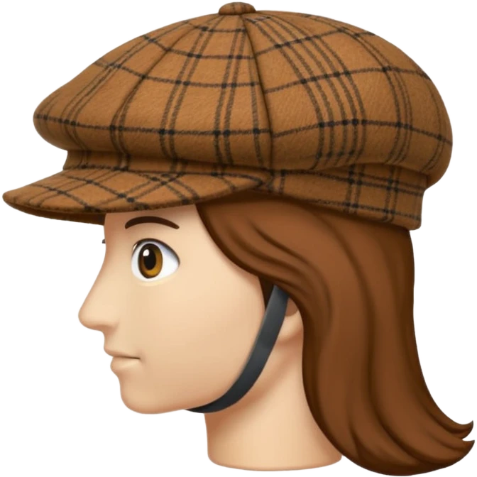 deerstalker hat two visors emoji