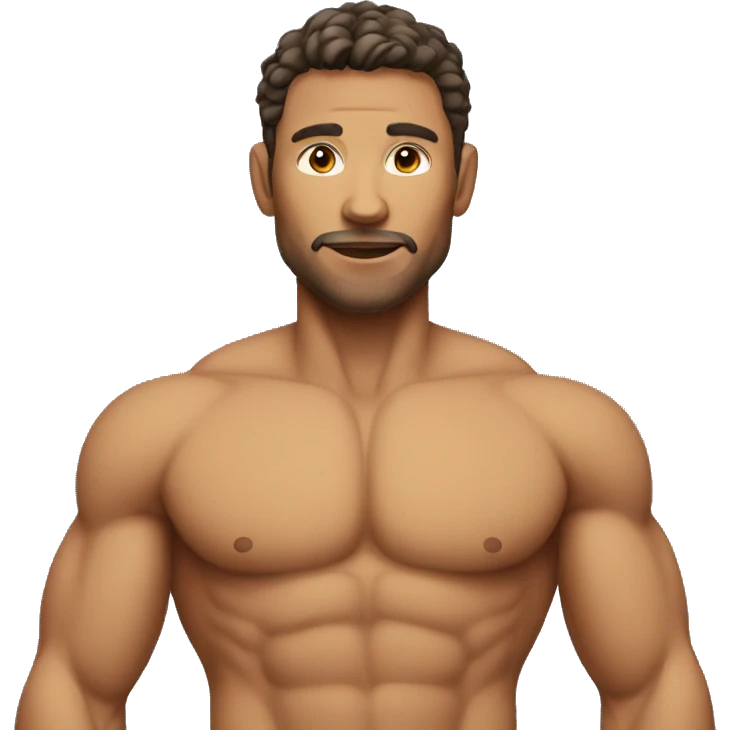Man with fit body  emoji