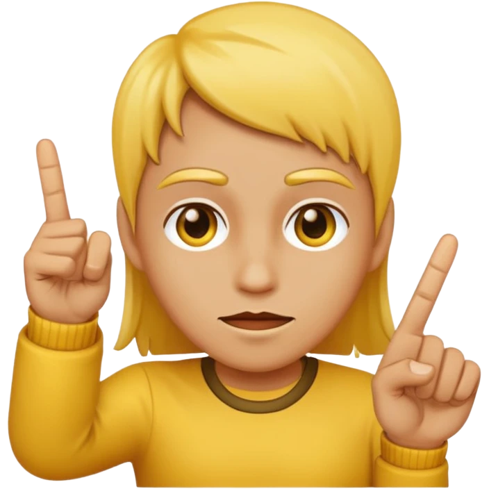 Face with middle finger Backwards (face only and face is yellow) emoji