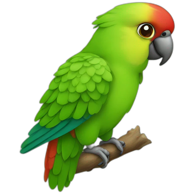 Apple parrot emoji
