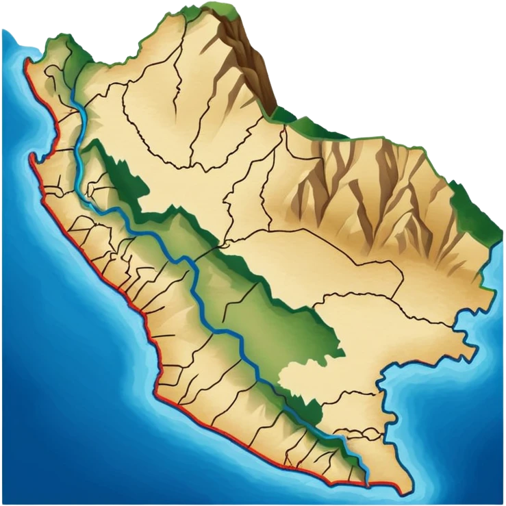 I want that you generate an correct Peru map emoji emoji