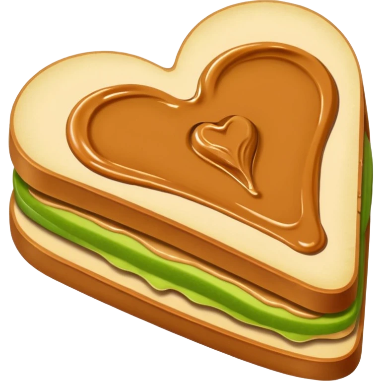 apple slice with peanut butter emoji