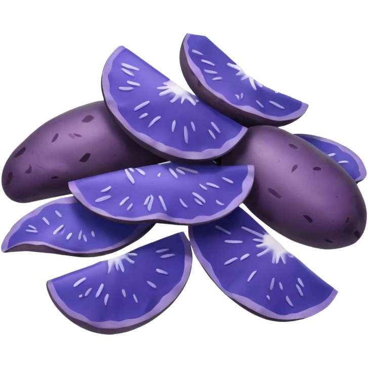 blue potato chips emoji