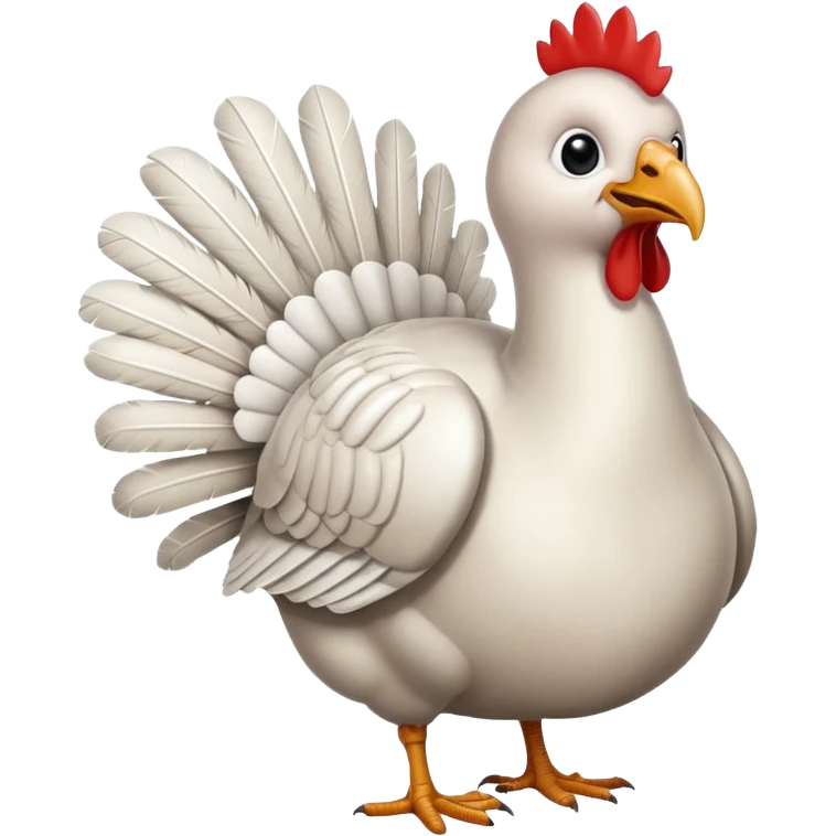 White turkey emoji