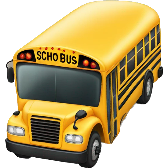 A school bus emoji