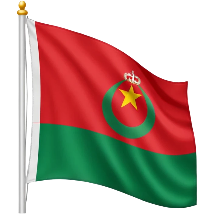 Un emoji de la bandera de la comunidad autónoma de Andalucia del este estilo 🇪🇸 emoji