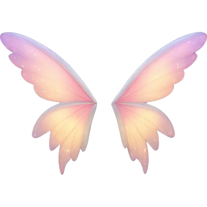 fairy wings and stars emoji