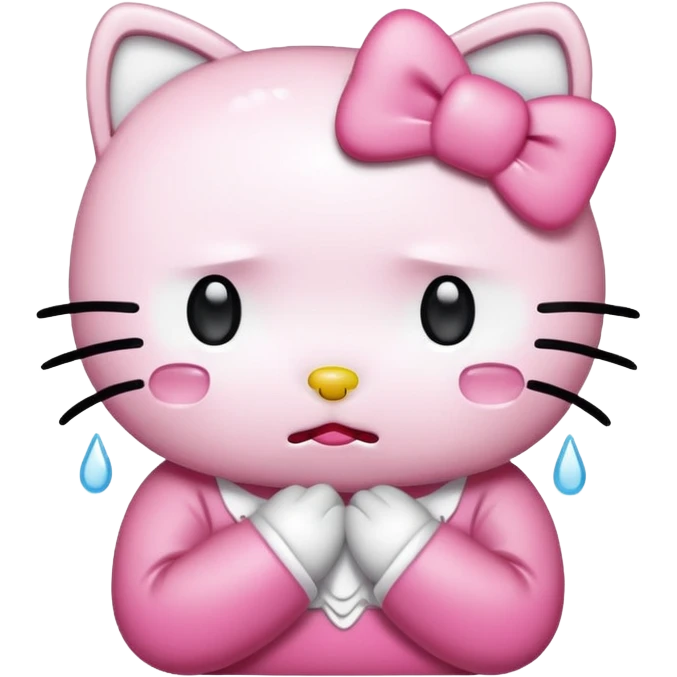 Hello kitty llorando emoji
