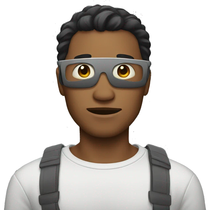 The man without eyes emoji