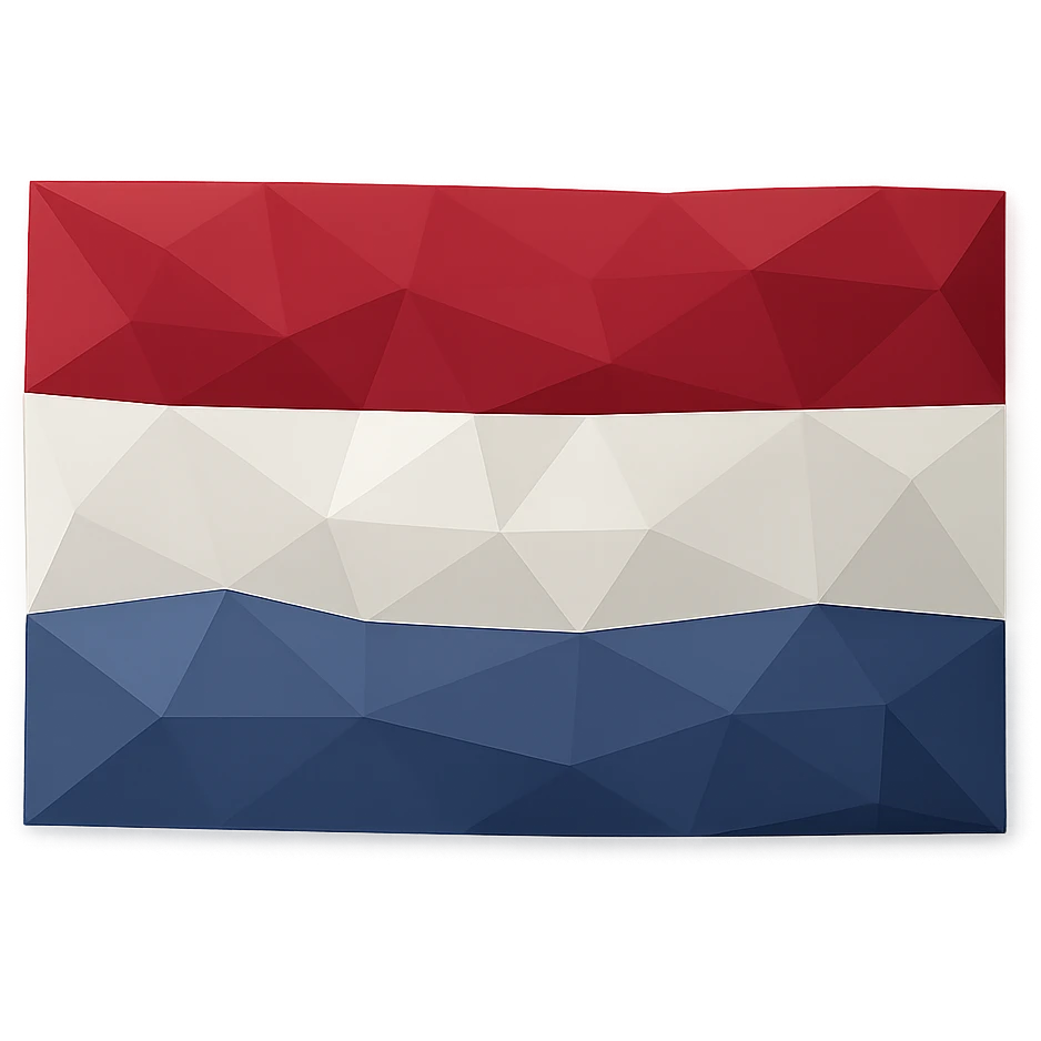 flag with red, blue and white stripes emoji