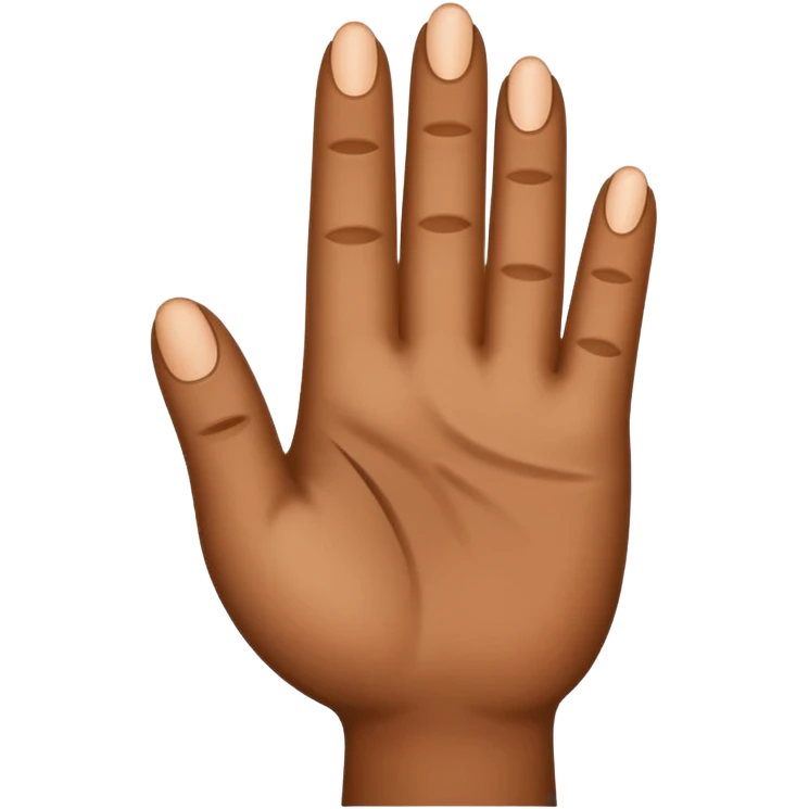 brown finger pointing up emoji