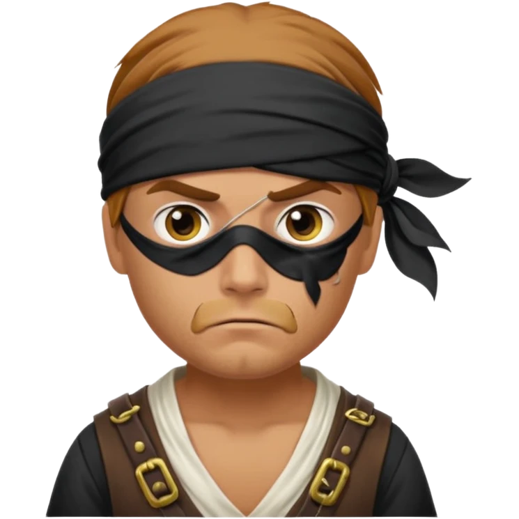 Irritated pirate emoji