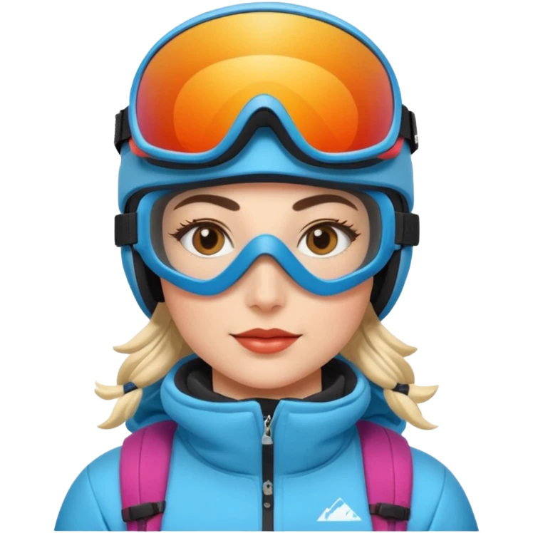 Woman Skiing Matterhorn emoji