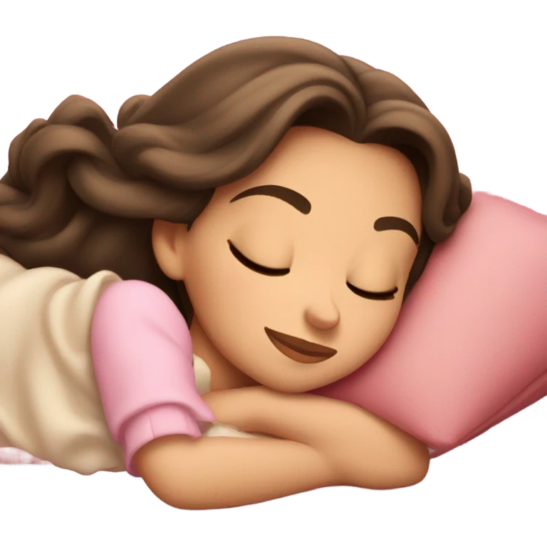 Sleeping brunette beauty Disney emoji