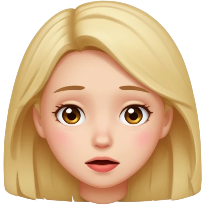 naked girl with a very massive butt farting emoji