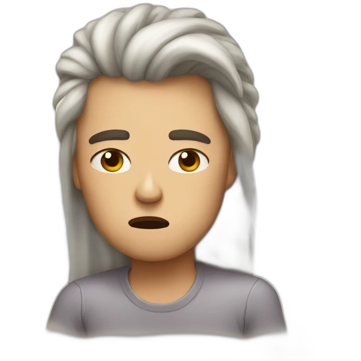 Irritated in the morning I drink coffee emoji