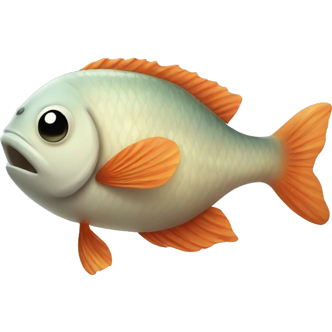 Fish with stick emoji