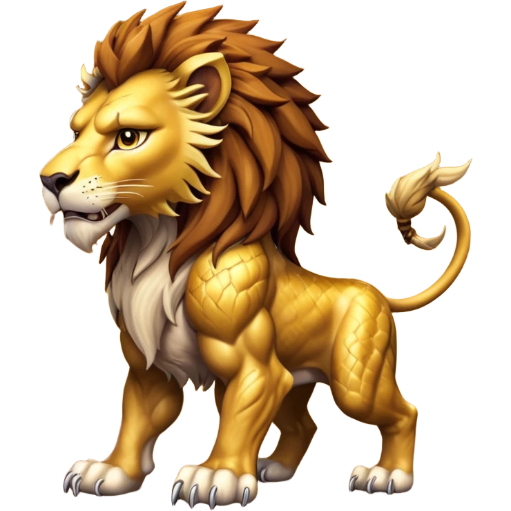 make a hyper realistic mythical lion creature with great detail emoji