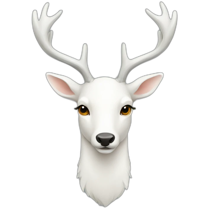 white deer see the mirror emoji