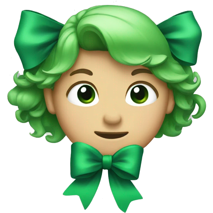 green bow emoji