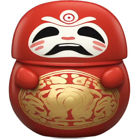 daruma japan figurine emoji