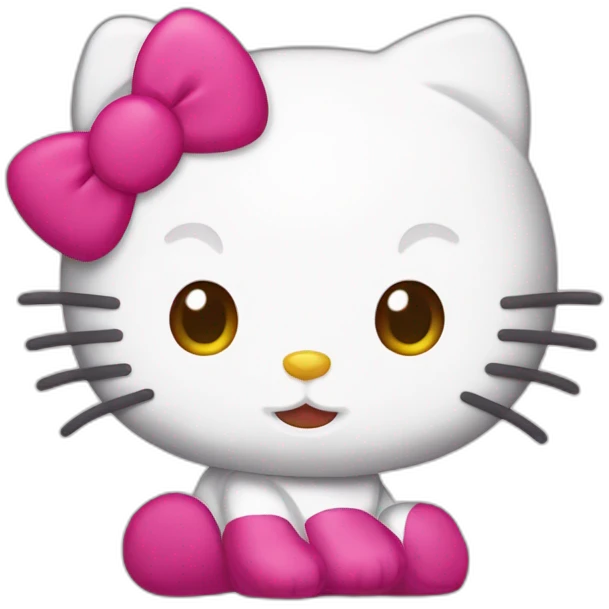 Hello Kitty kussmund emoji