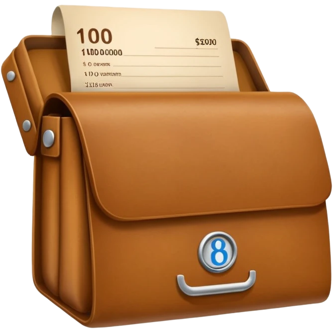 ordner mit der aufschrift "€100.000" emoji