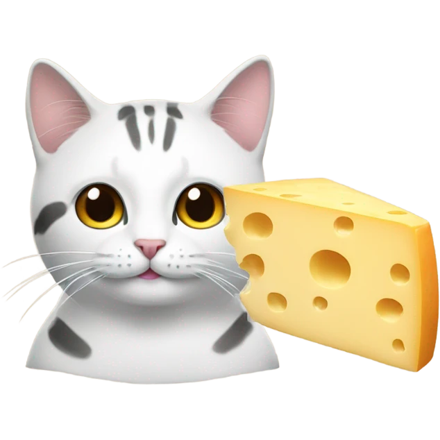 Cheese with cat  emoji