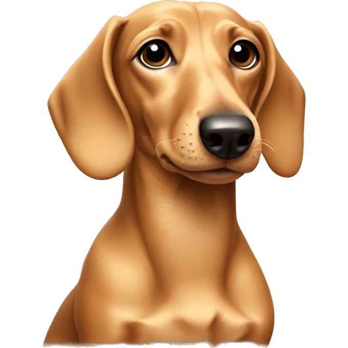 Beige dachshund emoji