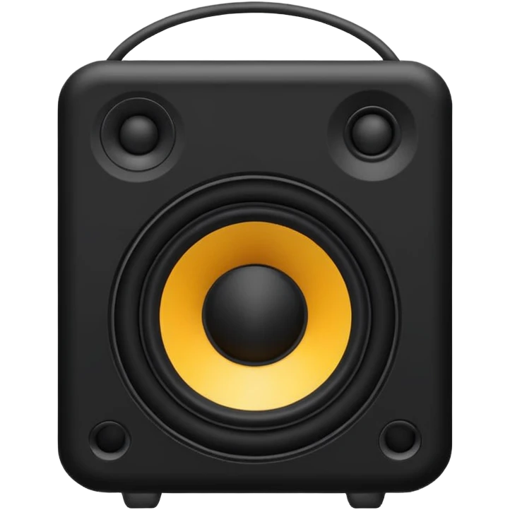 black speaker emoji