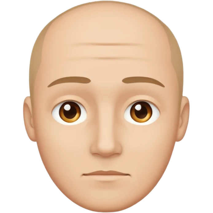 Create a clean emoji-style illustration of a man's face,
round head, simple shapes, flat colors,
keeping the facial features from the reference photo,
emoji style like Apple emojis, white background emoji