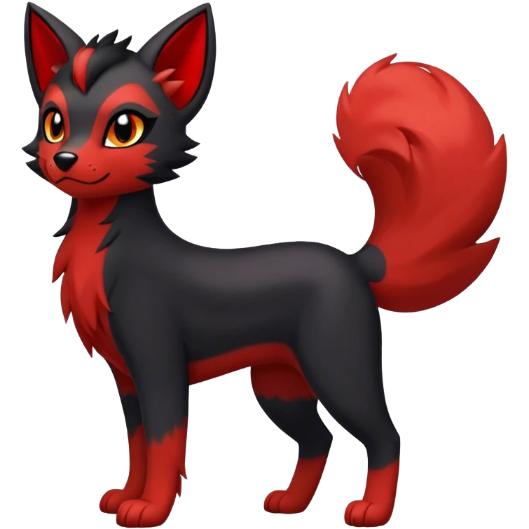 Litten-Houndour-Zorua-hybrid full body emoji