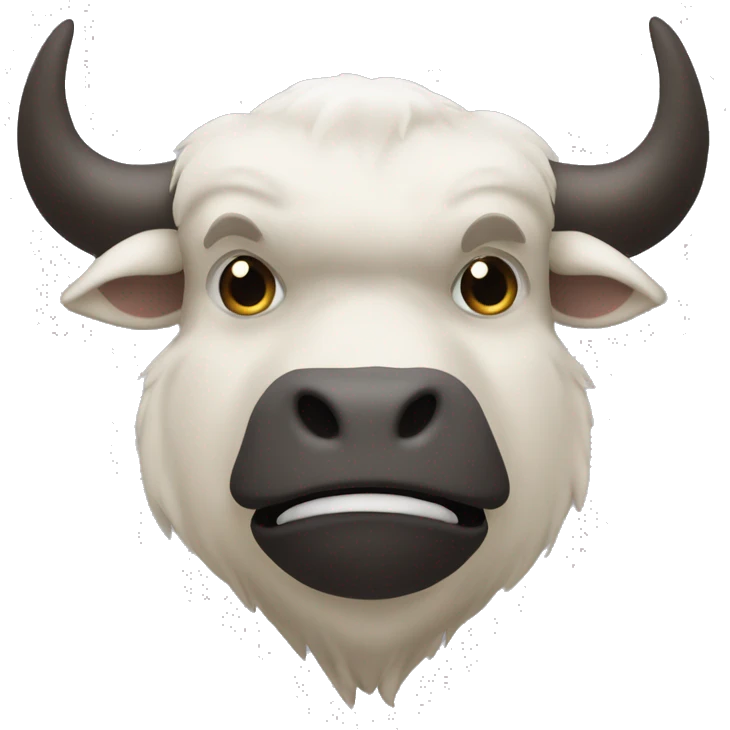 Sans les détails du visage juste le pourtour du taureau  emoji
