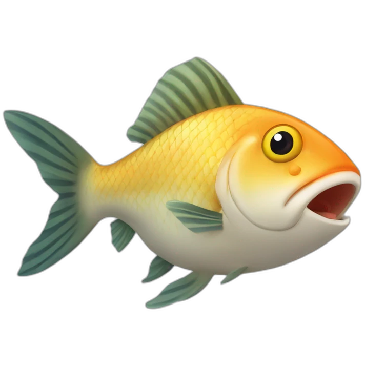 Chat qui mange un poisson emoji