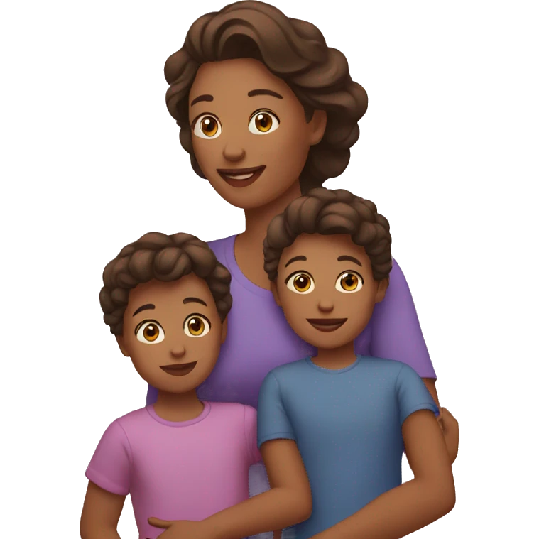mother with children  emoji