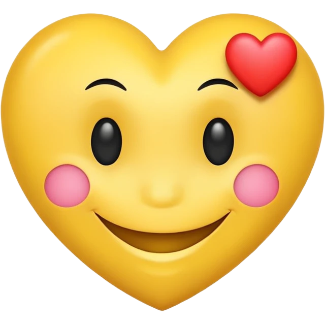 Smiley face with heart emoji