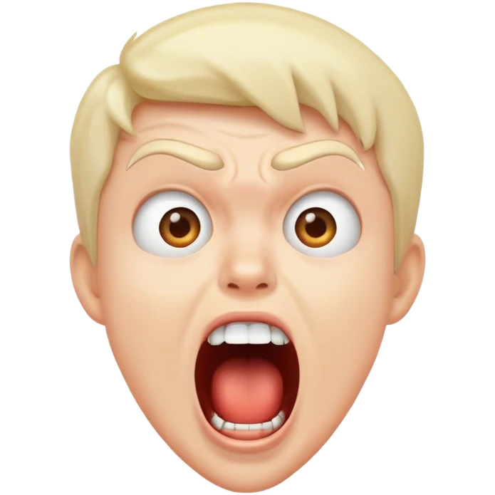 Screaming emoji