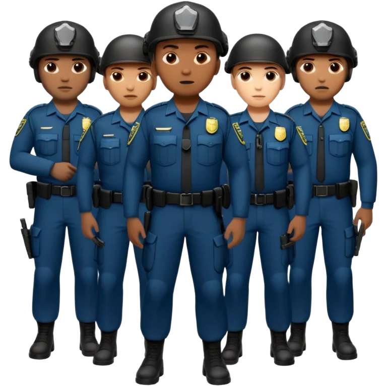 Grupo de fuerzas especiales de la policía emoji