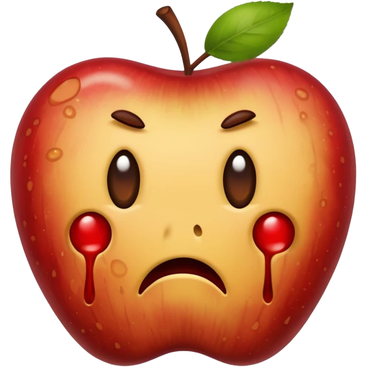 Spoiled apple without face emoji