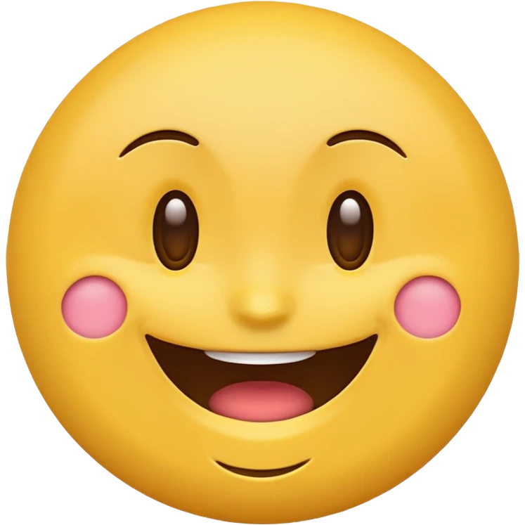 smiling face emoji, simple and cheerful emoji