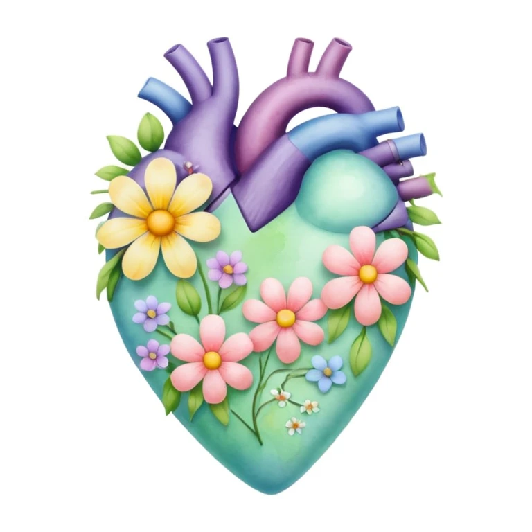 spring themed heart emoji