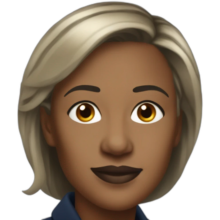 Black woman Marine Lepen emoji