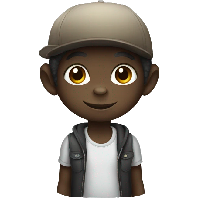 black monkey kid emoji