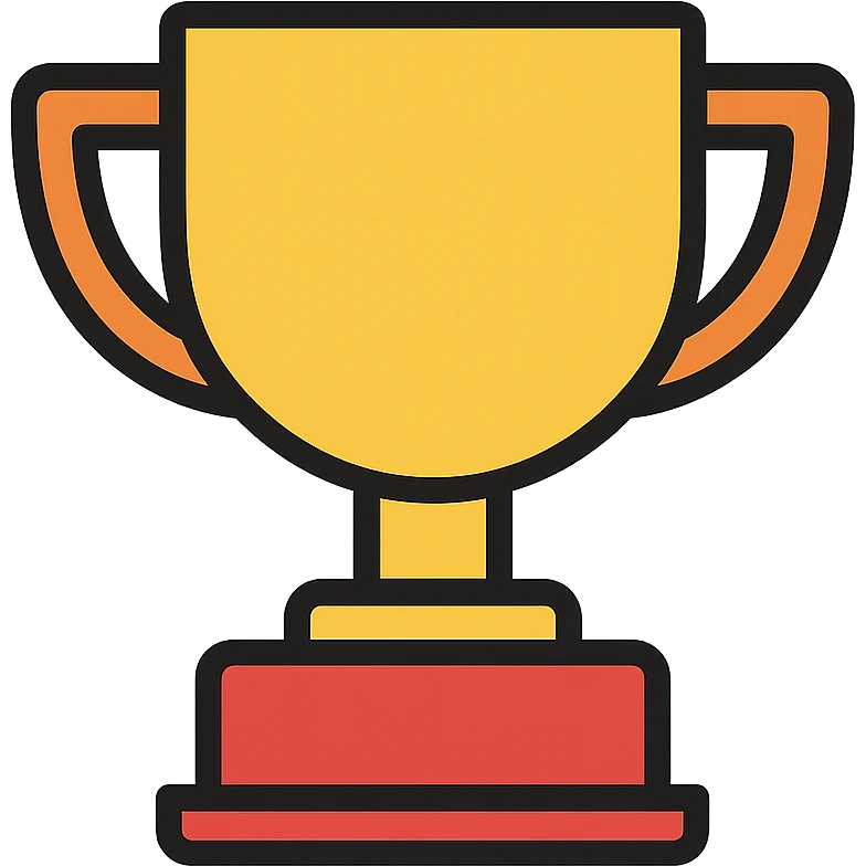 colored trophy icon emoji