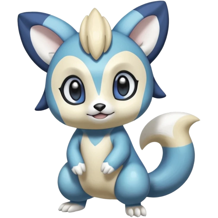 Shiny Soft Smooth Glossy Pastel Colorful Exotic Meloetta-Oshawott-Meowstic-Minccino-Stitch-Fakémon-creature-hybrid emoji