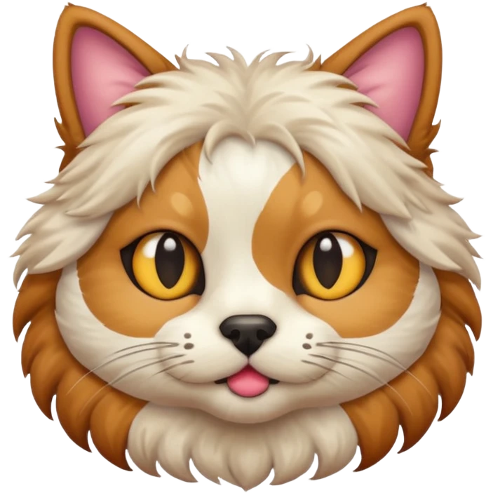 cat and dog one body emoji