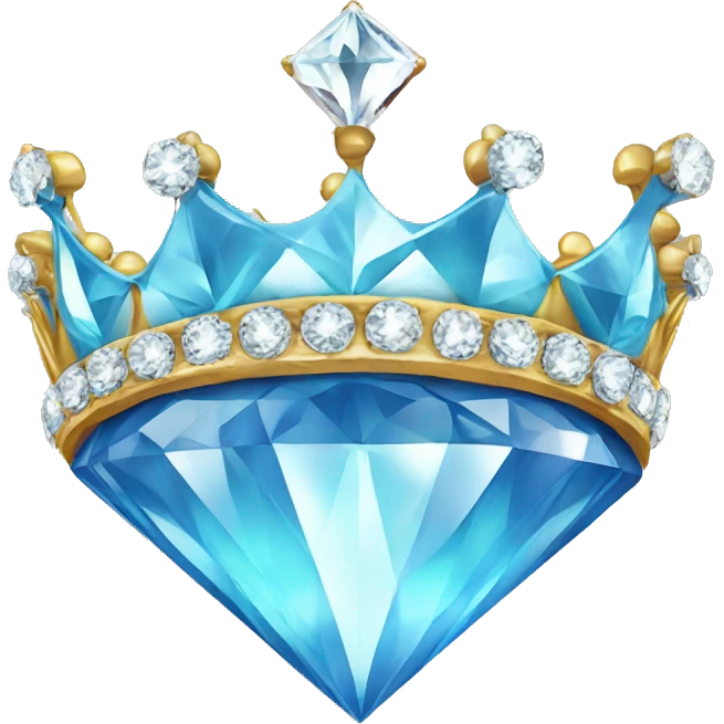 diamond with prince crown on top emoji